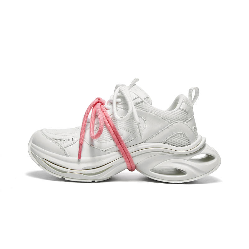 CHERYKALLY Breathable Coverage Lightweight Height Increasing Low top Chunky Sneakers Women's