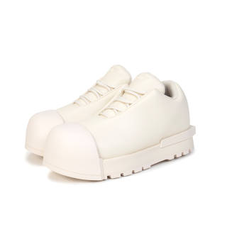 FREE WORLD ORDER Microfiber Leather Height Increasing Height Increasing Low top Casual Shoes Unisex Ivory White