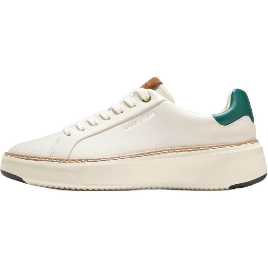 COLE HAAN Cow Leather Cushioning Lightweight Cushioning Lightweight Low top Skateboard Shoes Unisex White