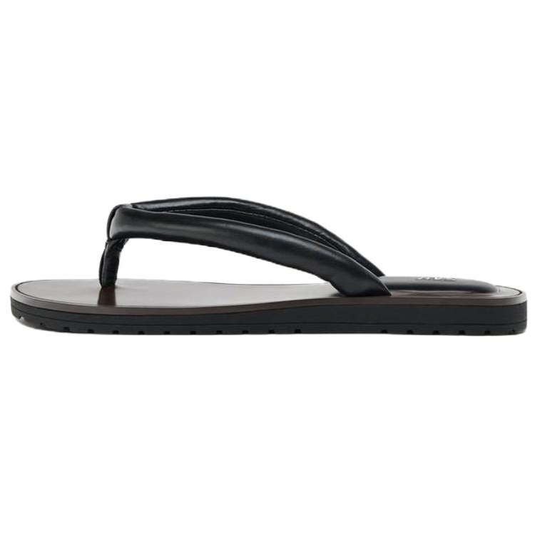 ZARA Abrasion Resistant Abrasion Resistant Flip Flops Women's Black