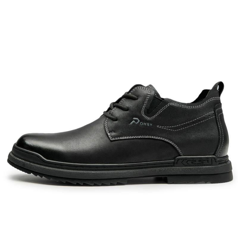 GOG Top Grain Cow Leather Fashion Versatile Casual Shoes Men's