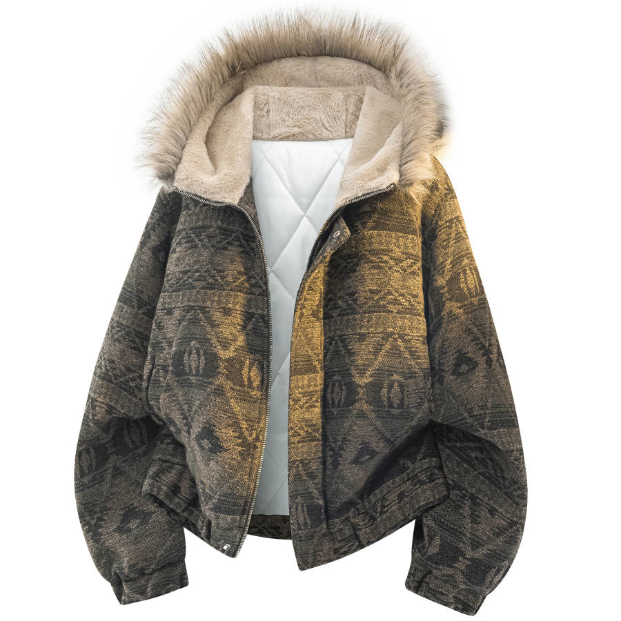 X1617 Puffer Jackets Unisex Hooded Thickened Cargo Puffer Jacket