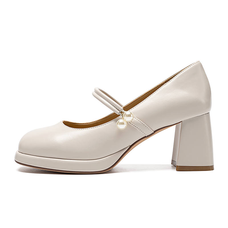ZHR Chunky Heel High Heels 6.5cm Women's