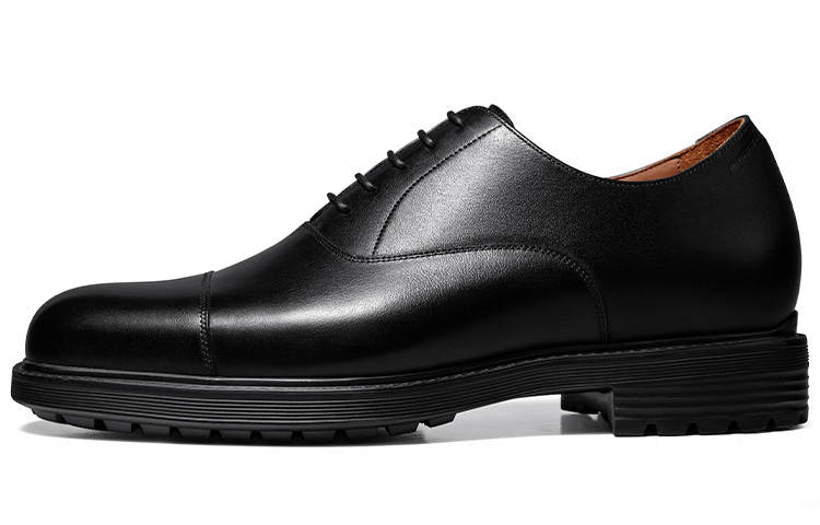 Zuti British Business Calfskin Oxford Shoes Dress Shoes Men's Black