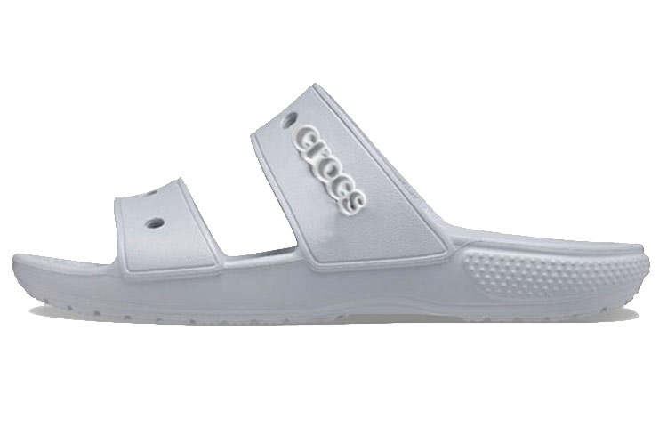 Crocs Crocs Classic Double Band Slide Sandals Light Grey