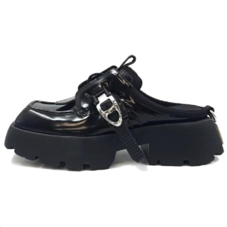 CINDY C ERIC Closed Toe Slippers Women's Black