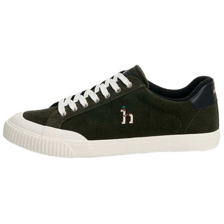HAZZYS Fabric Low top Skateboard Shoes Men's Dark Green