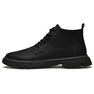 AIPSEN Boots Cow Split Leather Martin Boot High Top, Fall Winter Men's