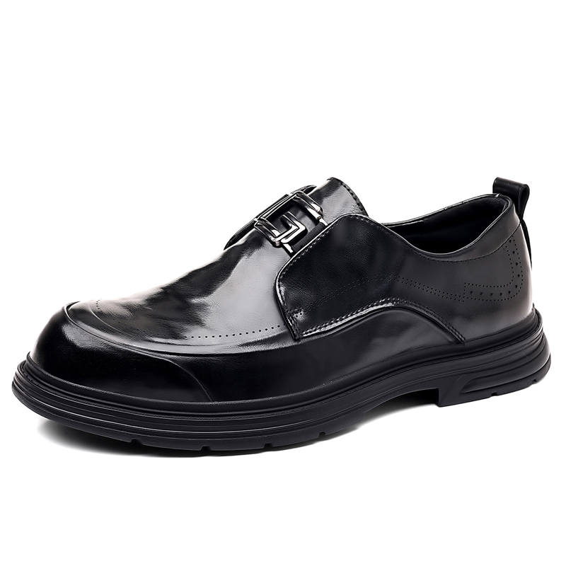 CITONGXIANSHENG Microfiber Leather Casual Shoes Unisex Black
