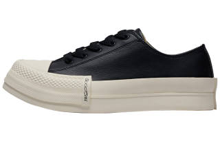 GOOD BAI The Band Microfiber Leather Low top Stylish Skateboarding Shoes Unisex Black