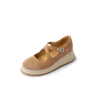 Ruby L Espadrilles Women's Apricot/Leopard Print/Black