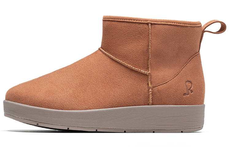 REBECCA LIM'S Cow Split Leather Short Snow Boots Women's