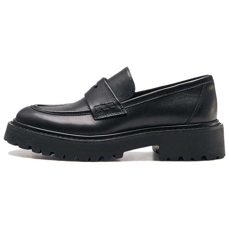 Le Saunda Cow Leather Loafers Women's Black