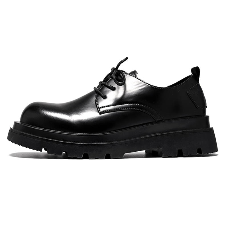 ZONEJOY Versatile Derby Shoes Large Head Casual Shoes Men's Black