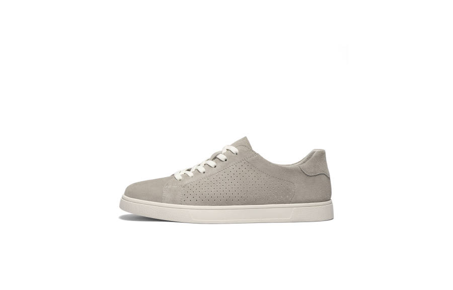BELLE Cow Split Leather Low top Skateboard Shoes Men's Apricot