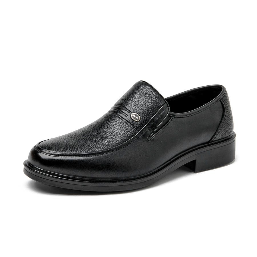 AOKANG Casual Leather Shoes Men's Black