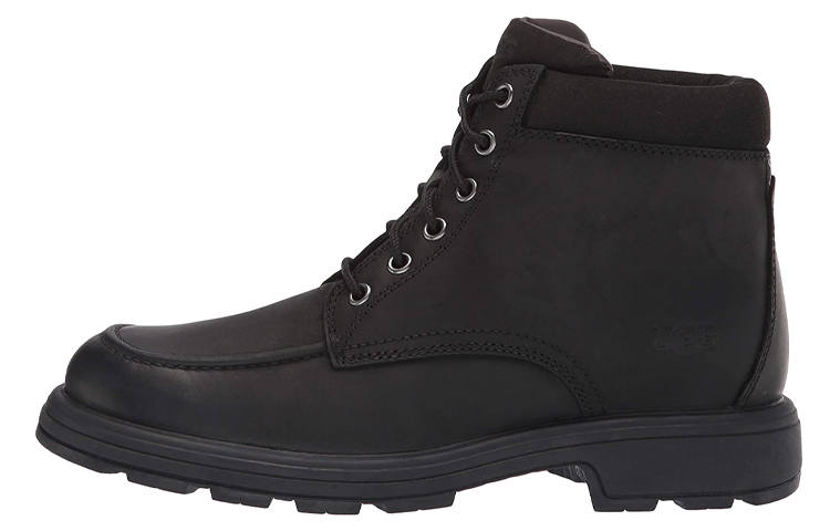 UGG Biltmore Mid Boot Leather Waterproof And Wear resistant Outdoor Boots Men's Black