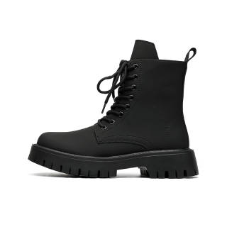Dounkol Get Cool Microfiber Leather Crew Combat Boots 5cm Unisex