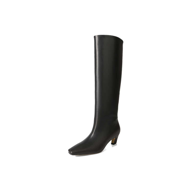 STARRO Cow Leather Knee high Boots 5CM Women's