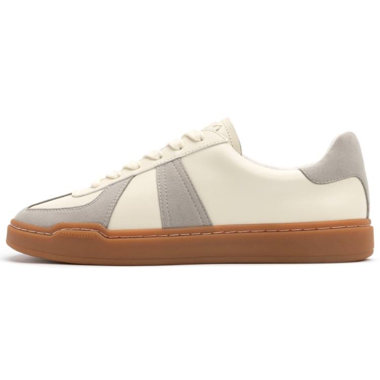 FOOT INDUSTRY, German Army Trainers Skateboard Shoes Unisex Beige
