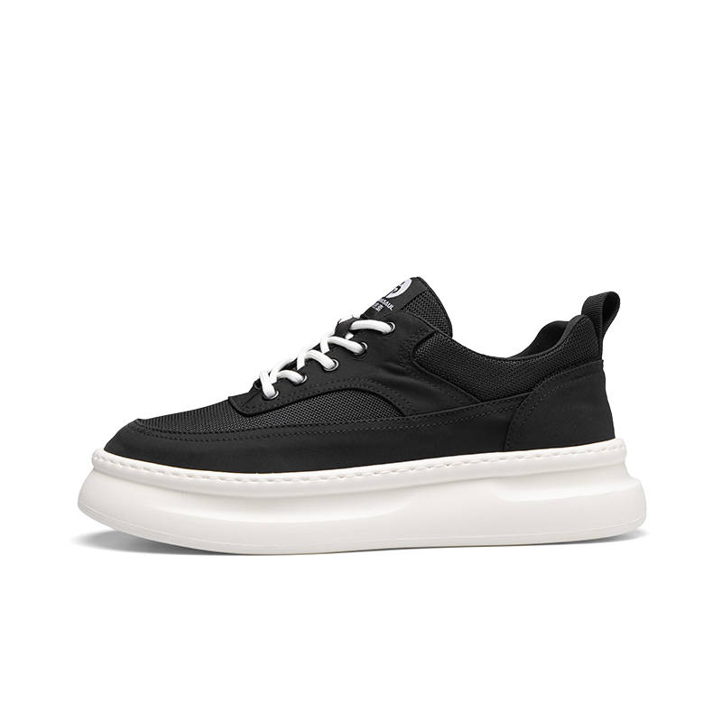 PARDASAUL Fabric Low top Skateboard Shoes Men's Black
