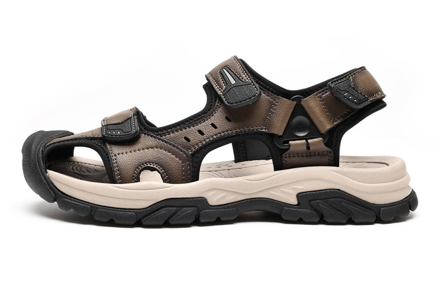 C°BANNER C°BANNER Fabric Beach Sandals Men's Khaki