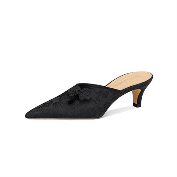 JESSICA SOPHIA Slip Resistant Abrasion Resistant Slip Resistant Abrasion Resistant Closed Toe Slippers Women's Black