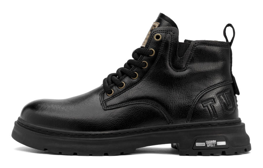 YEARCON YEARCON Combat Boots Men's Black, Dark Brown