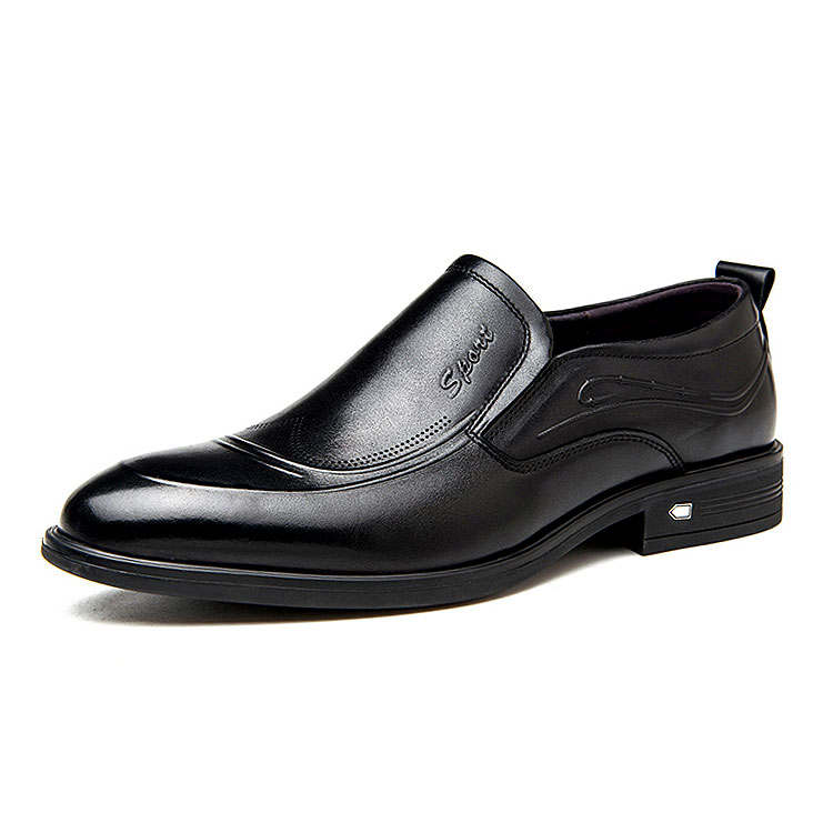 KAQIAODI Cow Leather Dress Shoes Men's Black