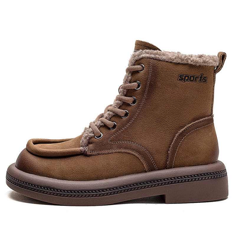 MATA Top Grain Cow Leather Ankle Boots Women's