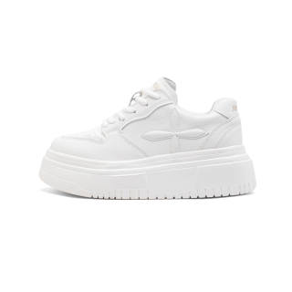 JEANSWEST Cushioning, Waterproof, Slip Resistant Low Top Skateboard Shoes Women's White
