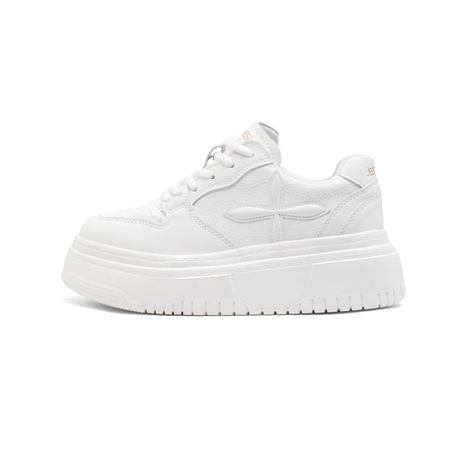 JEANSWEST Cushioning, Waterproof, Slip Resistant Low Top Skateboard Shoes Women's White