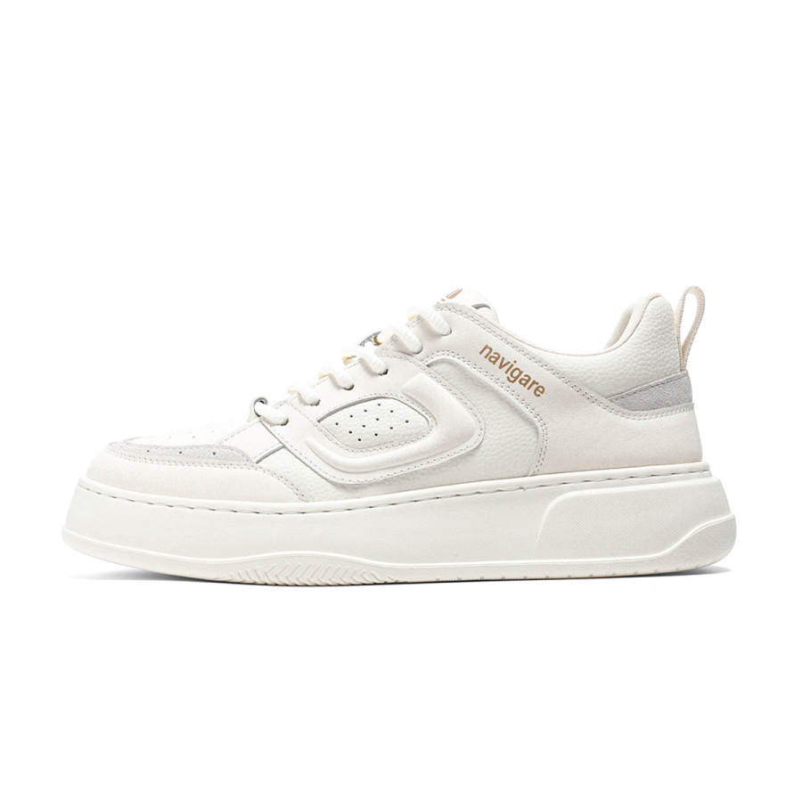 NAVIGARE Synthetic Leather Cushioning Abrasion Resistant Cushioning, Wear Resistant Low top Skateboard Shoes Men's
