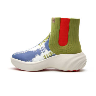 U.IN Painted Travel Shoes Tiches 4 Artistic Collection Chelsea Boots Women's