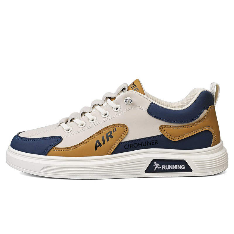 CIROHUNER Leather Lightweight Breathable Lightweight And Breathable Low top Skateboard Shoes Men's