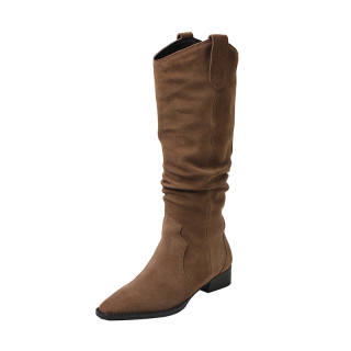 Ruby L Cow Suede Knee high Boots 3.5cm Women's