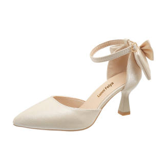 LUNNIFEIYA Pu Slim Heel High Heels Women's