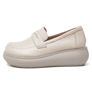 OULISASI Top Grain Cow Leather Casual Shoes Women's