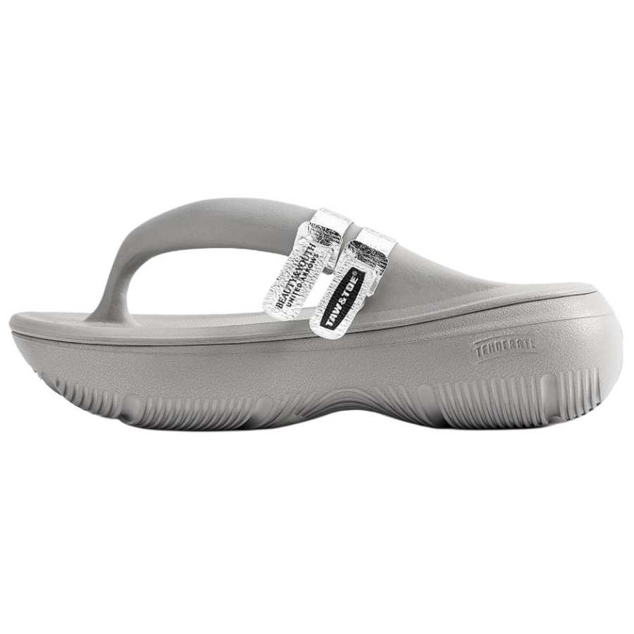 TAW&TOE UNITED ARROWS x TAW&TOE Abrasion Resistant Flip Flops Women's Gray