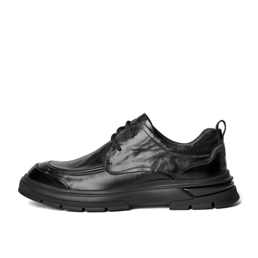BELLE Cow Leather Casual Shoes Men's Black