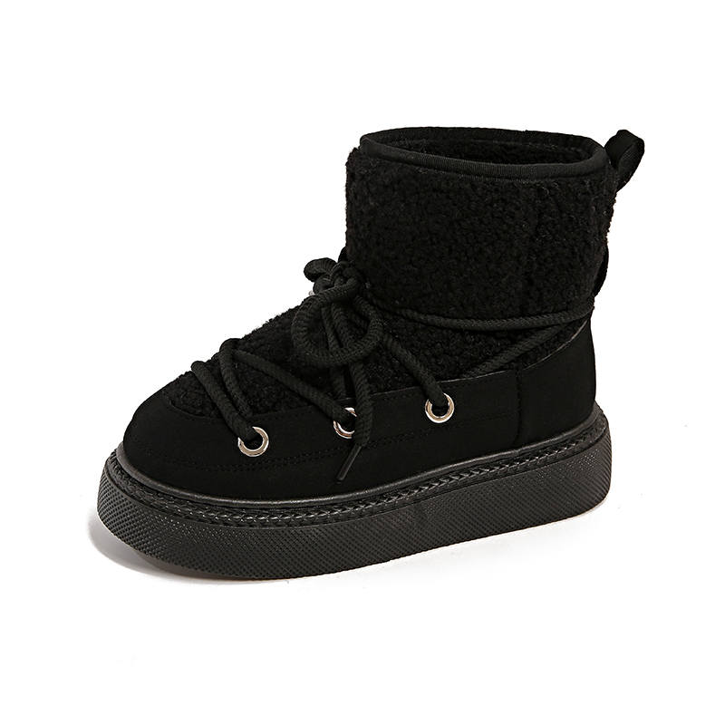 GONGNIUMEILI Pu Short Snow Boots Women's