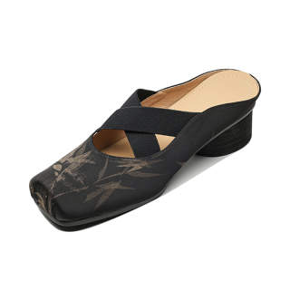 Echo&yolo Rubber Sole Quiet Abrasion Resistant Slip Resistant Closed Toe Slippers Women's