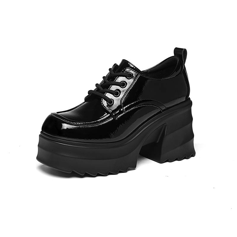 JINSITU Microfiber Leather Casual Shoes Women's Black