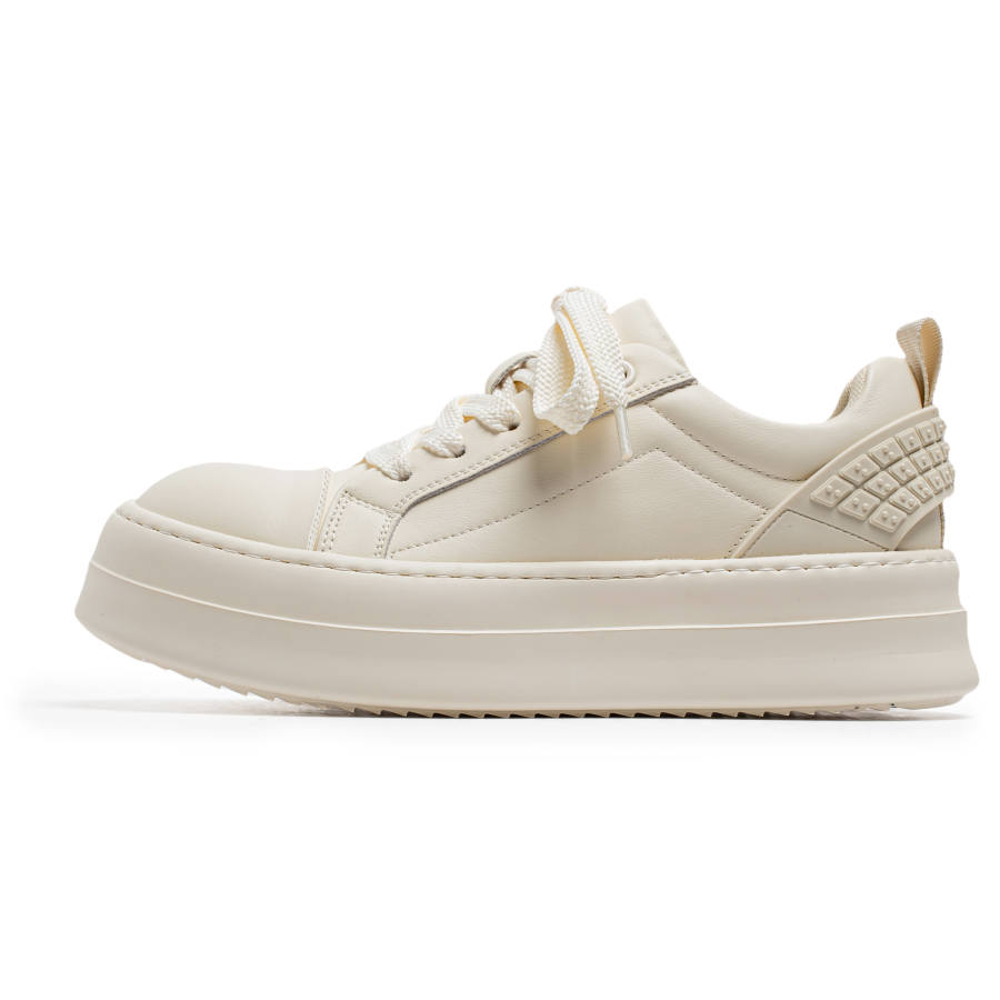 GONGNIUMEILI Skateboard Shoes Men's Beige