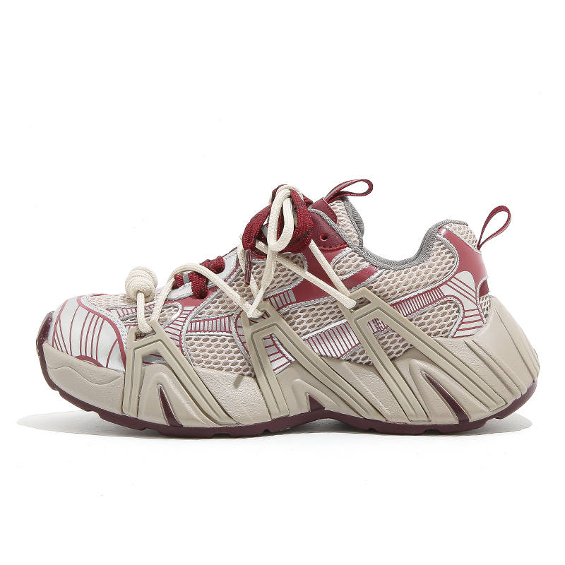 DAPHNE Synthetic Leather Abrasion Resistant Abrasion Resistant Low top Chunky Sneakers Women's