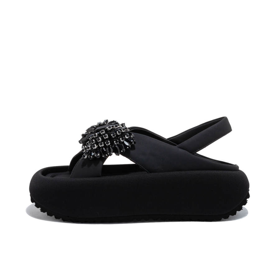 Safiya Synthetic Leather One Strap Sandals Women's