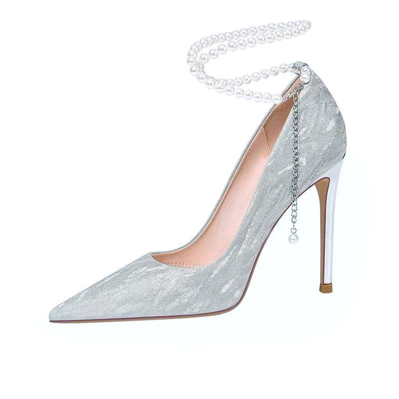 AJPAP Pu Slim Heel High Heels Women's