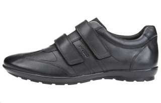 GEOX Leather Low top Casual Shoes Men's Black
