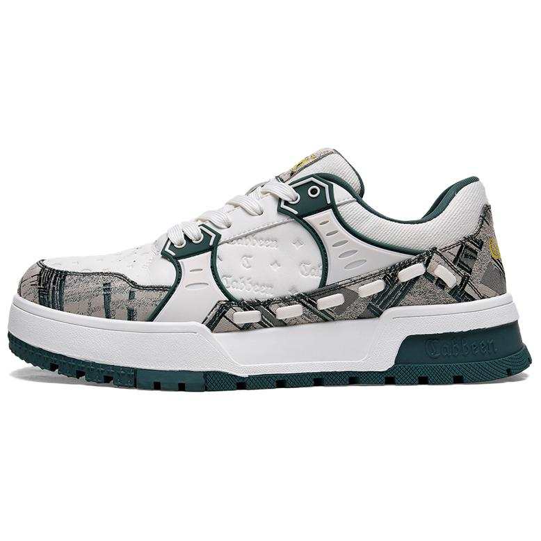 Cabbeen Textile, Synthetic Leather Slip Resistant Low top Skateboard Shoes Men's