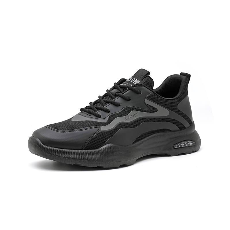 SOBB Mesh Cushioning Slip Resistant Abrasion Resistant Low top Casual Shoes Men's Black
